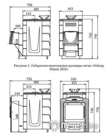 Дровяная банная печь TMF Гейзер Мини 2016 Inox ДА ЗК ТО терракота в Владивостоке