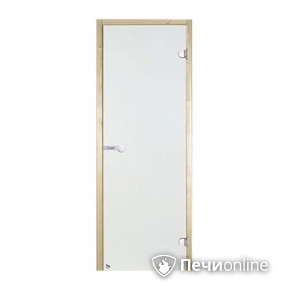 Дверь для бани Harvia Стеклянная дверь для сауны 7/19 коробка сосна сатин D71905М в Владивостоке